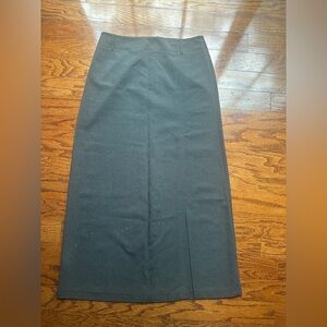 New York & Company Gray Maxi Skirt Size 10